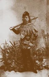 Pavel Gerdt come Principe Siegfried nel balletto Il lago dei cigni, San Pietroburgo, 1895
