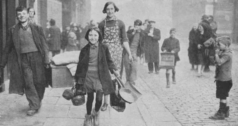 Persone rese senzatetto dai bombardamenti tedeschi, Liverpool, Seconda Guerra Mondiale