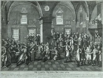 Pietro I nella Ribellione dei Vecchi Credenti nel Palazzo delle Facce, Fine XVIII sec.