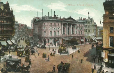 Piccadilly Circus, Londra, fine XIX-inizio XX secolo