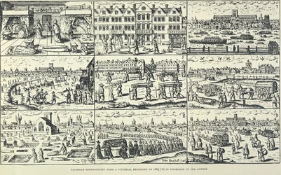 Rappresentazione pittorica della Grande Peste, 1665