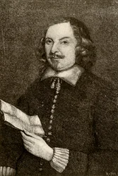 Ritratto di Edward Winslow, in abito puritano