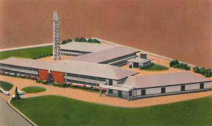 Fabbrica di sigarette Pielroja, Colombian Tobacco Co. Inc., Barranquilla, c1940