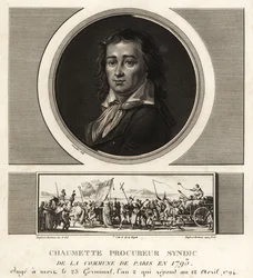 Pierre Gaspard Chaumette, Procuratore Sindaco della Comune, ateo