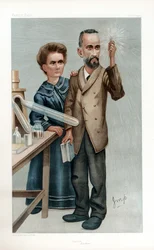 Pierre e Marie Curie, fisici francesi, 1904