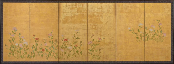 Papaveri rosa e rossi, periodo Edo, 1615-1868