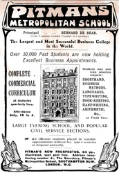 Scuola Metropolitana di Pitman, 1906