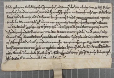 Pittance writ: Carta che concede elemosine alla Chiesa di Sant
