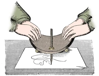 Planchette o tavola Ouija, 1885