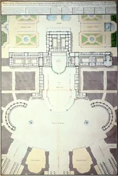 Piani per la trasformazione di Versailles, Francia, 1780