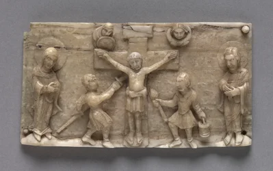 Placca da un Altare Portatile che Mostra la Crocifissione, 1050-1100