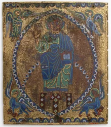 Placca di Cristo in Maestà, Francese