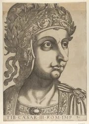 Tiberio girato a destra, da 