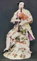 Figura in porcellana marcata WD-CO. Derby, circa 1760, c1760