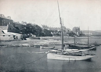 Port St. Mary - La città e il porto, 1895