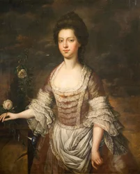 Ritratto di una donna, possibilmente Anne Clobery, 1740-1760