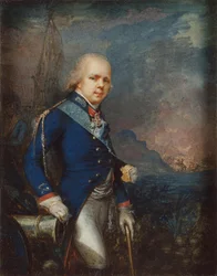 Ritratto del granduca Costantino Pavlovič di Russia 1779-1831 prima della battaglia di Novi, 1799