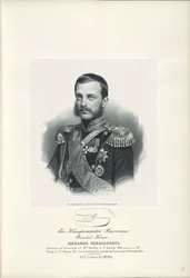 Ritratto del Granduca Michele Nikolaevich di Russia 1832-1909, 1858