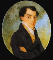 Ritratto di Kondraty Fyodorovich Ryleyev 1795-1826, dopo il 1826