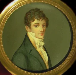 Ritratto di Nikolay Afanasyevich Goncharov 1787-1861, padre di Natalia Pushkina