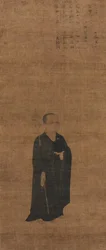 Ritratto del sacerdote Dazhi 1048-1116, il Maestro della Legge, 1100s