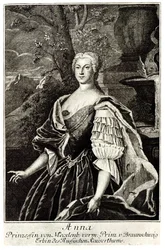 Ritratto della principessa Anna Leopoldovna, madre dello zar Ivan VI