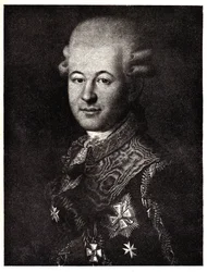 Ritratto di Semyon Zorich 1745-1799, il favorito di Caterina la Grande, inizio XIX sec.