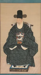 Ritratto di Yun Dongseom 1710-1795, ca. 1790-1805