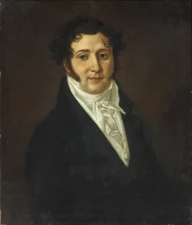 Ritratto di Yuri Petrovich Lermontov 1787-1831, primo quarto del XIX secolo