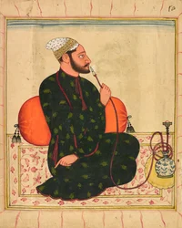 Ritratto di un Raja, probabilmente Raja Dhrub Dev di Jasrota, ca. 1690-1700