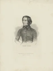 Ritratto del compositore Franz Liszt 1811-1886, 1840-1850