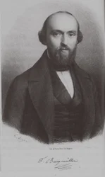 Ritratto del compositore Johann Friedrich Franz Burgmüller 1806-1874, c. 1840