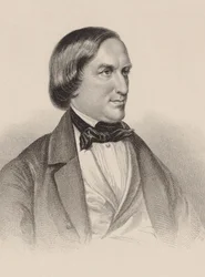 Ritratto del pianista e compositore Karl August Krebs 1804-1880