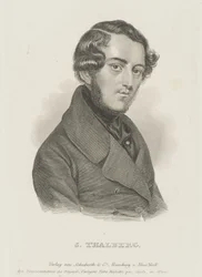 Ritratto del pianista e compositore Sigismund Thalberg 1812-1871, c. 1850