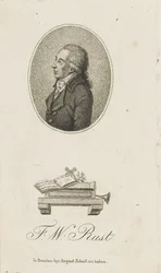 Ritratto del violinista e compositore Friedrich Wilhelm Rust