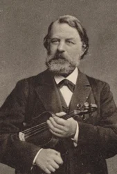 Ritratto del violinista e compositore Joseph Joachim 1831-1907