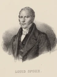 Ritratto del violinista e compositore Louis Spohr 1784-1859, c. 1840