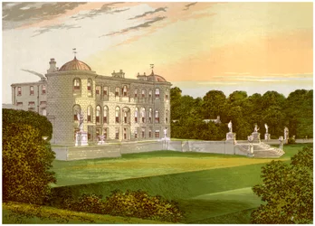 Powerscourt, Contea di Wicklow, Irlanda, casa del Visconte Powerscourt, c1880
