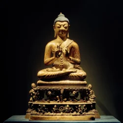 Buddha predicante / Scultura, VIII secolo