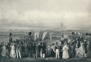 Presentazione dei nuovi colori ai 93rd Highlanders, 7 ottobre 1834, 1834, 1909