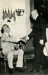 Il presidente Benes visita F. D. Roosevelt nel 1942, 1947