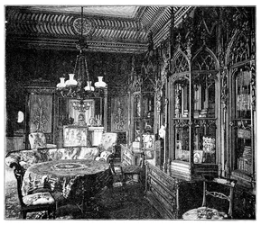 Sala della musica del principe Alberto, Buckingham Palace, 1900