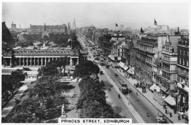 Princess Street, Edimburgo, 1936