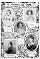 Principessa Victoria Adelaide Mary Louise, figlia maggiore della Regina Vittoria, fine XIX secolo