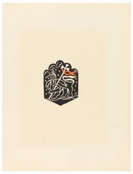 Stampa, Vignetta, Tavola X, Etiopia, cili Christos, Madonna e Santi, come li ho visti nelle illuminazioni dei vecchi codici etiopi Portfolio, 1920