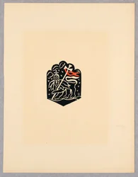 Stampa, Vignetta, Tavola X, Etiopia, cili Christos, Madonna e Santi, come li ho visti nelle illuminazioni dei vecchi codici etiopi Portfolio, 1920
