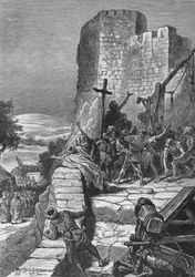 Processione dei crociati intorno alle mura di Gerusalemme, 1099 1905