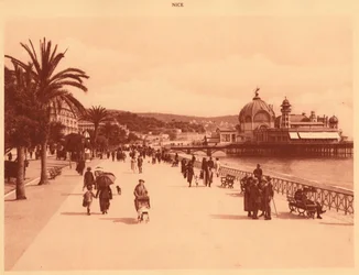 Promenade des Anglais e il Jetty Palace, Nizza, 1930