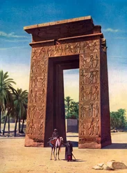 Propylon del terzo Tolomeo a Karnak, Egitto, 1933-1934