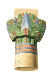 Capitello tolemaico, Edfu, Egitto, 1928